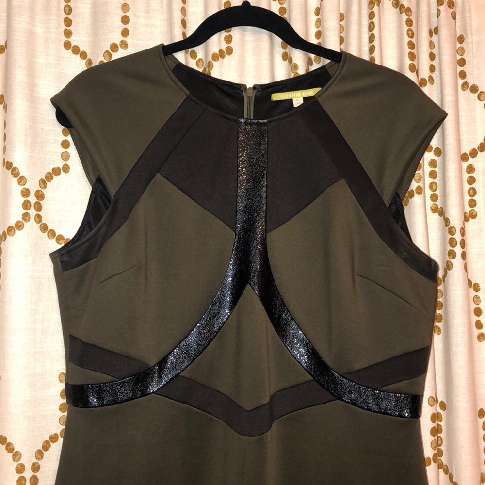 Gianni Bini army green dress